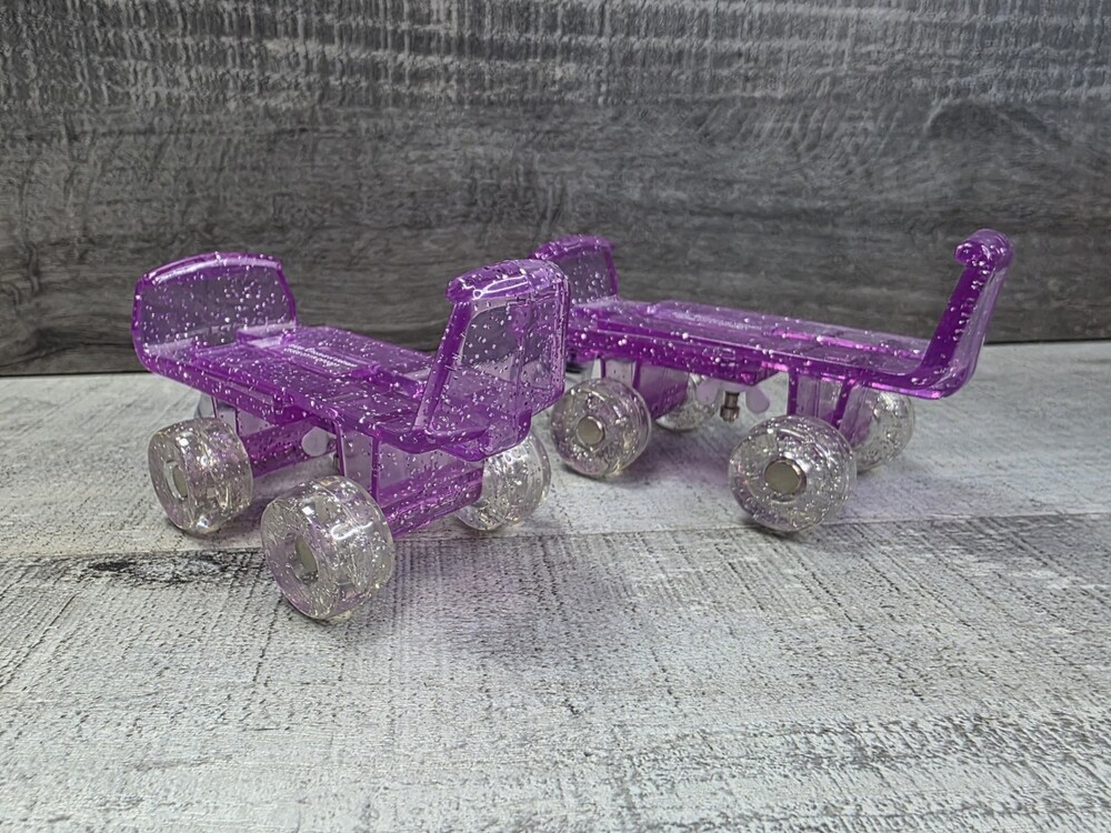 Build A Bear Workshop Purple Glitter Sparkly Roller Skates b18